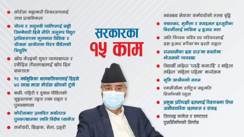 सरकारको १५ सुधारका काम सार्वजनिक, कुलमान र विश्व पौडेलको नियुक्ति महत्वपूर्ण उपलब्धि