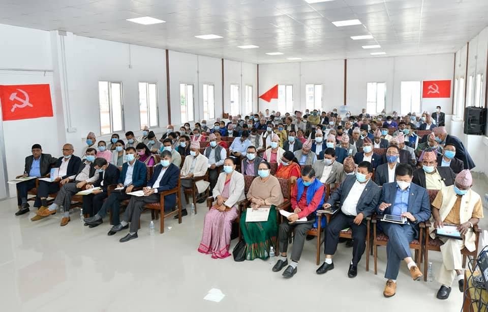 एमालेका १० टोलीको सुझाव: कार्यकारी बढीमा दुई पटक, ७ उपाध्यक्ष राख्नुपर्ने