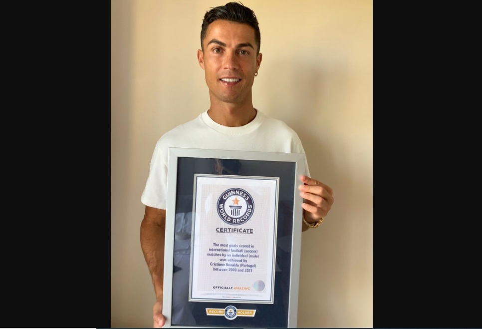 कीर्तिमान धारी रोनाल्डोको नाम गिनिज बुक अफ वल्ड रेकर्डमा
