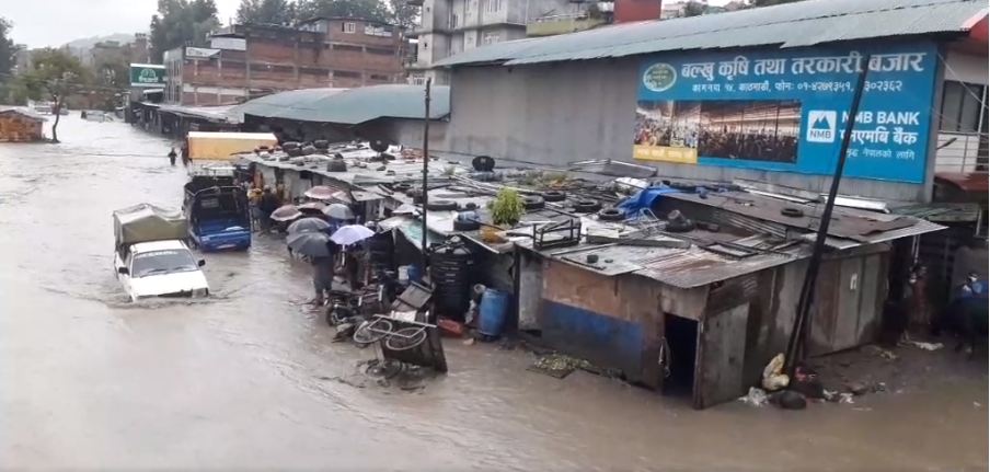 काठमाण्डौमा ३ सय ८२ वटा घर डुबानमा