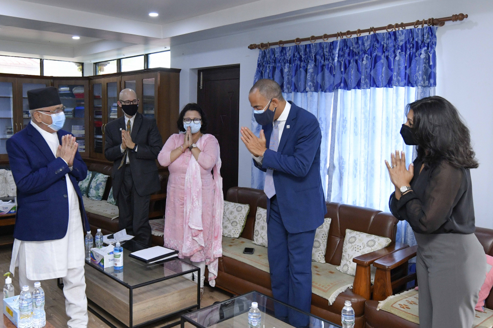 एमसीसी उपाध्यक्ष र ओलीबीचको भेटवार्ता सकियो, के–के भए कुराकानी ?