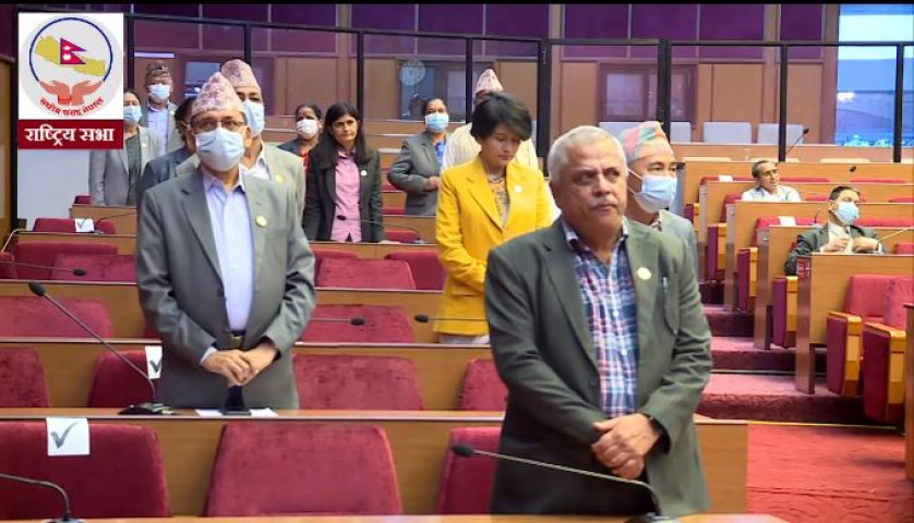 अनधिकृत सांसदु राखेर प्रतिनिधि सभा चलाएको भन्दै एमालेद्वारा राष्ट्रिय सभामा विरोध