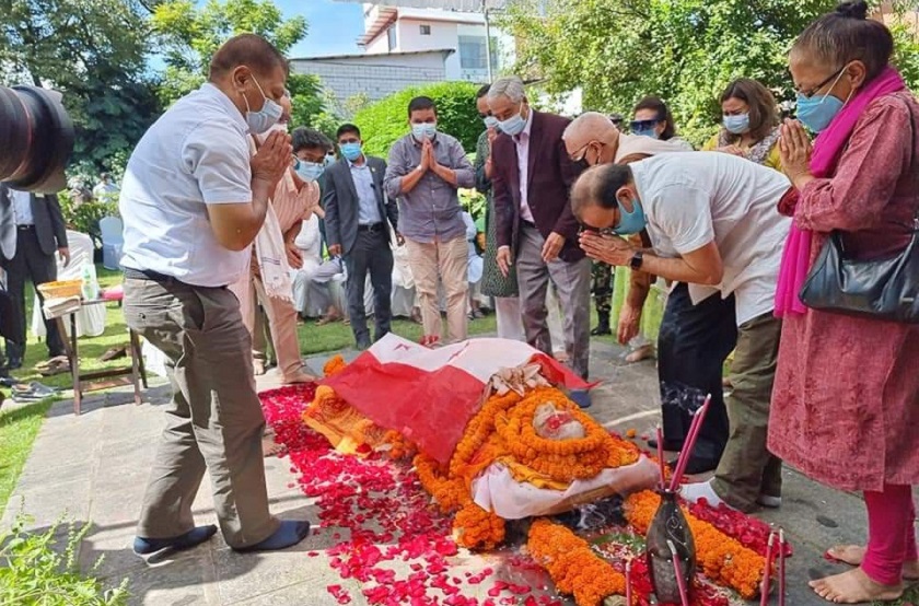 प्रधानमन्त्री देउवाद्वारा राणाप्रति श्रद्धाञ्जली