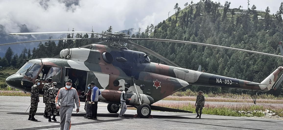 हिल्साबाट फर्कियाे नेपाल-चीन सीमा अध्ययन समितिको टोली