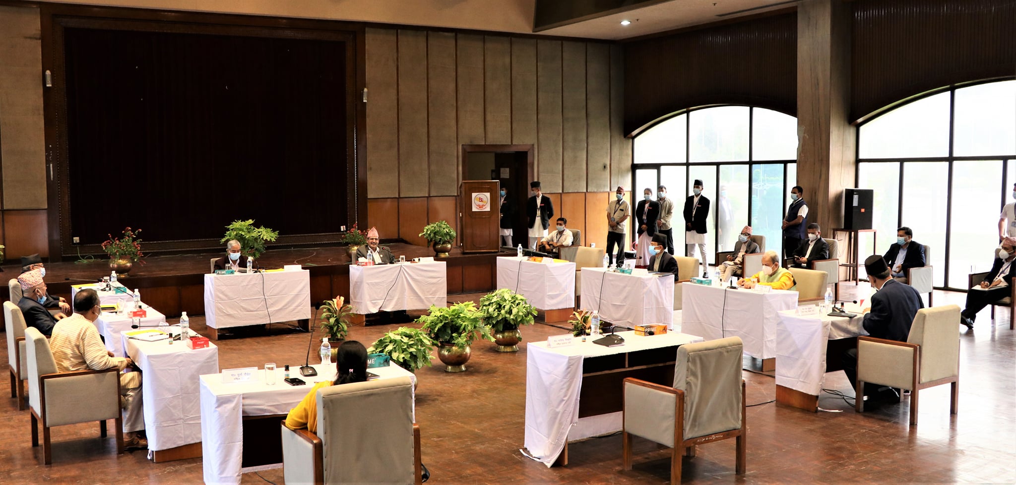 बालुवाटारमा ‘सर्वदलीय’ बैठक सुरु, एमाले अनुपस्थित