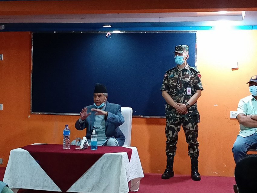 विपद्का बेला राजनीतिभन्दा माथि उठेर काम गर्न प्रधानमन्त्रीको आग्रह