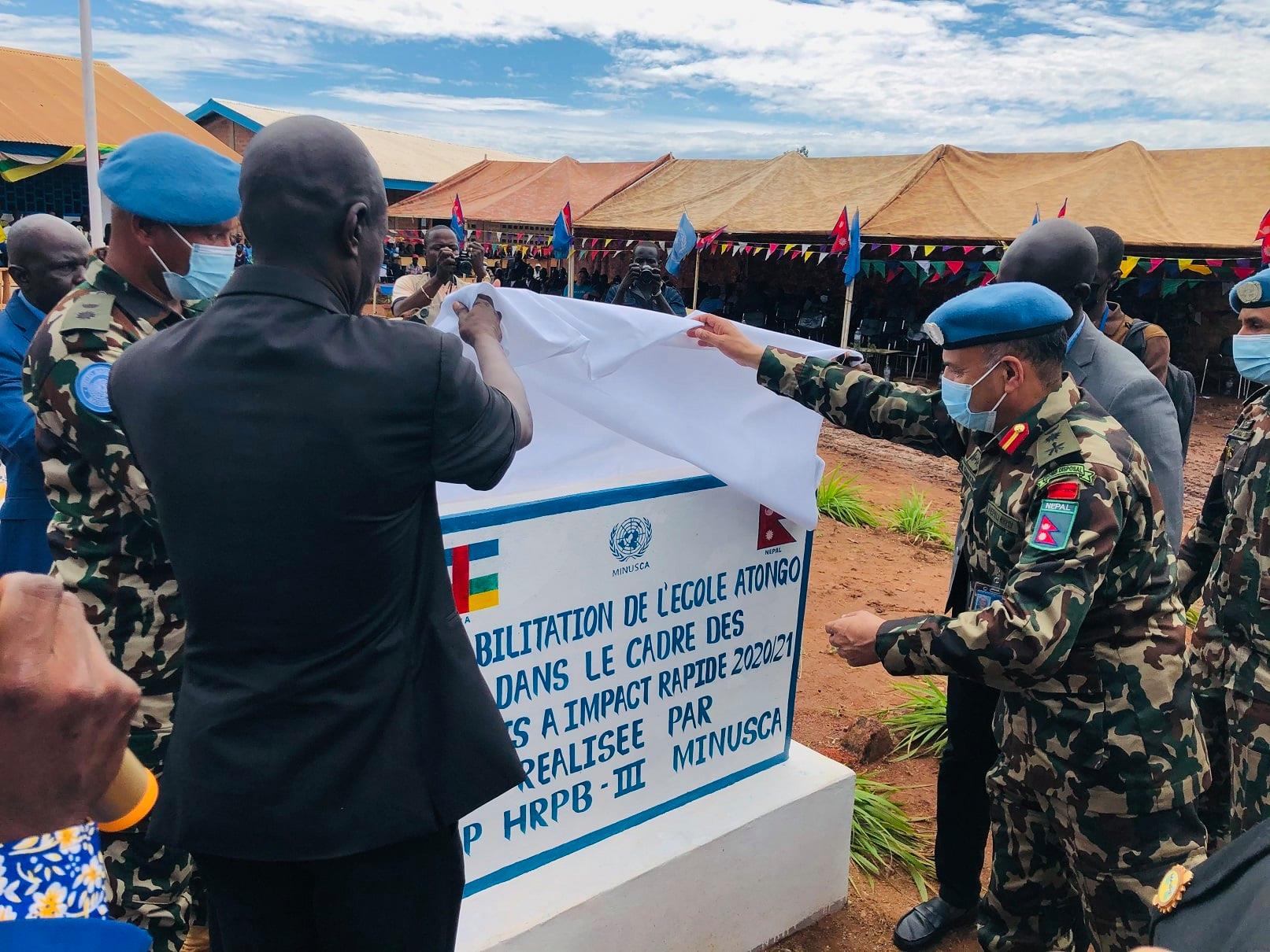 कंगोमा नेपाली सेनाले गर्याे विद्यालय पुन:निर्माण