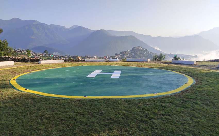 जाजरकोटमा रात्रिकालीन अवतरण गर्ने हेलिप्याड निर्माण