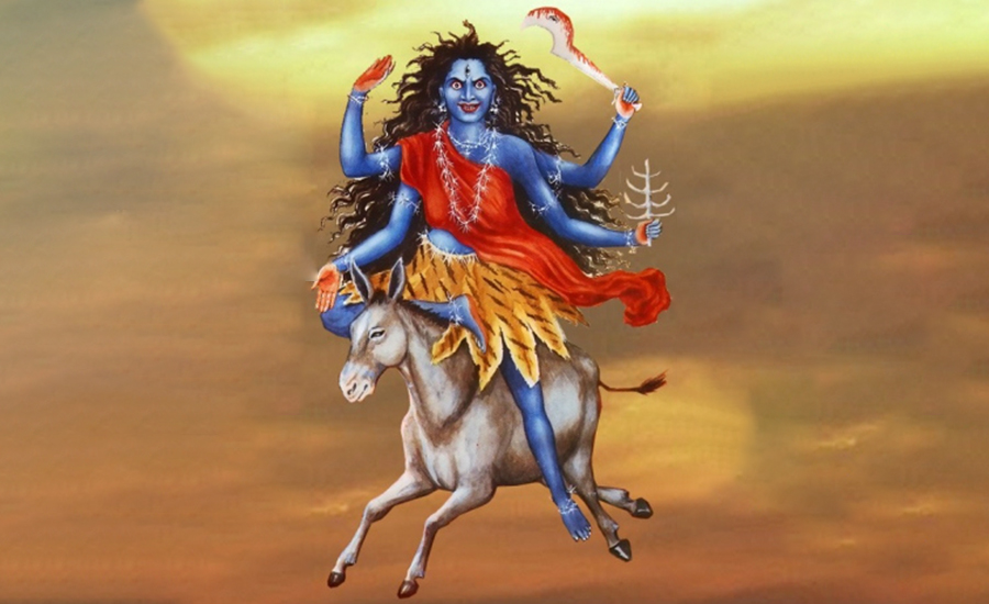 नवरात्रको सातौँ दिन कालरात्रि देवीको पूजा आराधना गरिँदै