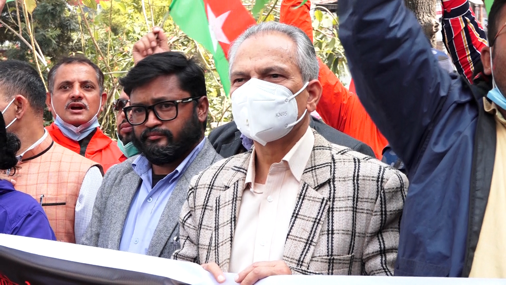 भीमबहादुर विश्वकर्माको न्यायको लागि बाबुराम भट्टराई सडकमा