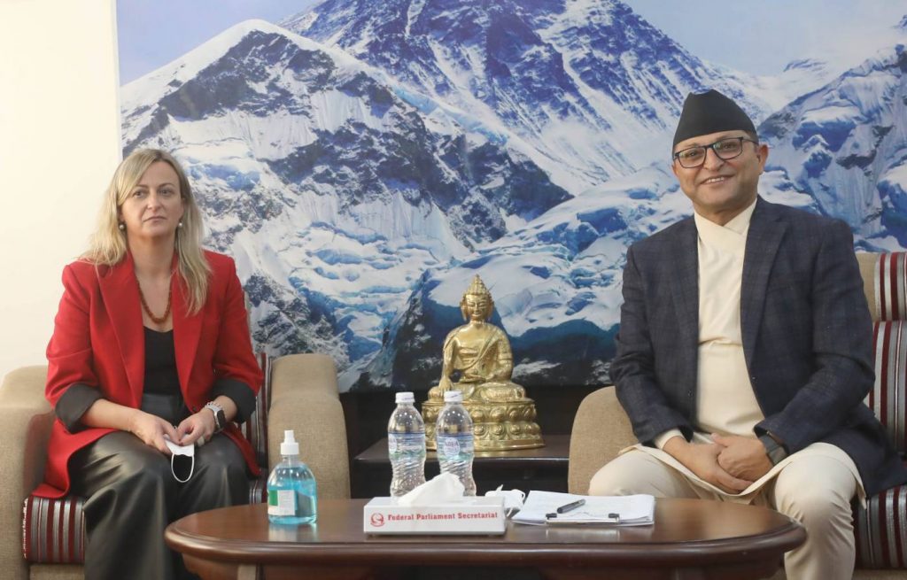 राष्ट्रियसभाका अध्यक्ष र स्पेनकी सभामुखबीच भेटवार्ता