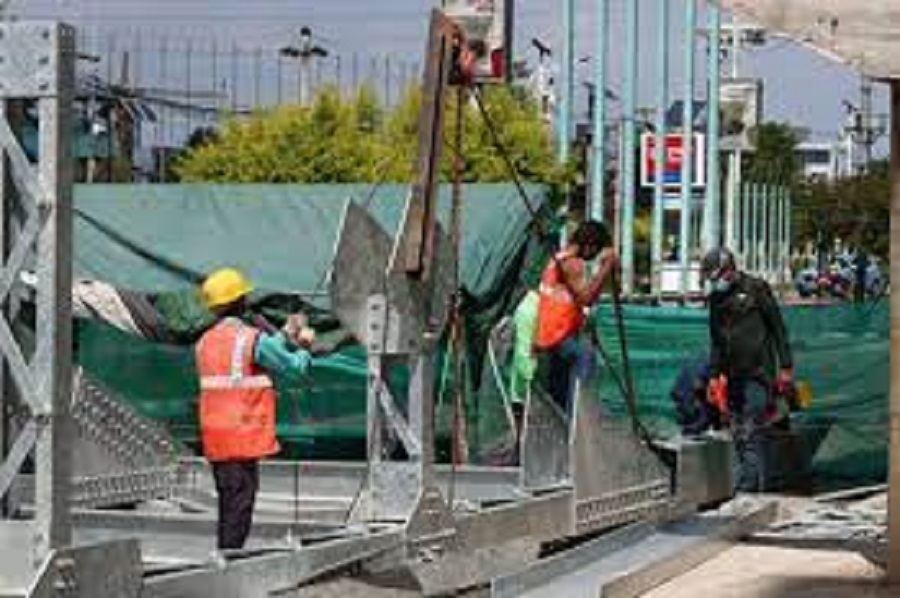 नयाँ बानेश्वरको आकासे पुल निर्माण अन्तिम चरणमा