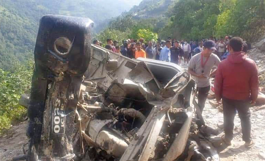 घान्द्रुक दुर्घटनामा मृत्यु हुने आठैजनाको सनाखत, ७ जना काठमाडौंबाट घुम्न गएका विद्यार्थी