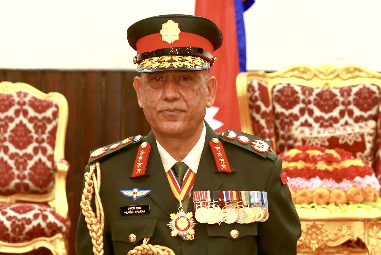 प्रधानसेनापति शर्मा भारत भ्रमणमा जाँदै