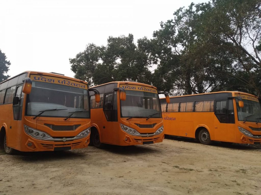 प्रदेश २ सरकारले खरिद गरेको बस सञ्चालन गर्न निर्देशिका तयार