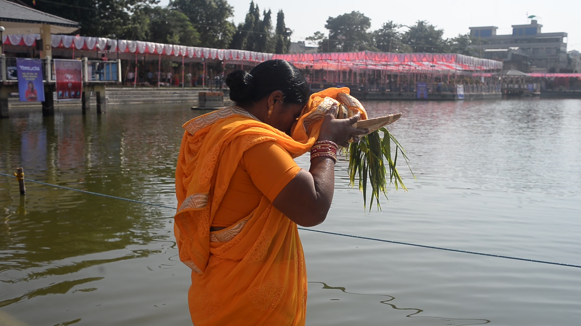 वीरगञ्जमा छठको उल्लास