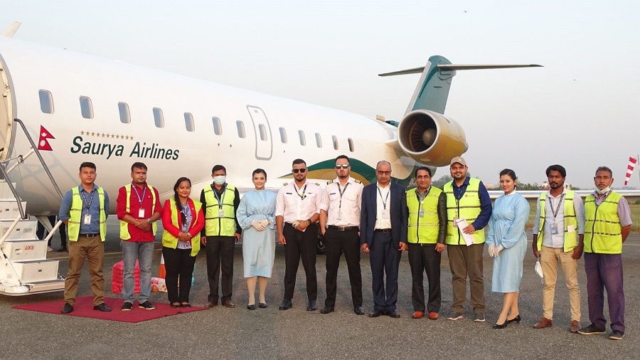 भैरहवा-विराटनगरमा सौर्य एयरलाइन्सको नियमित उडान