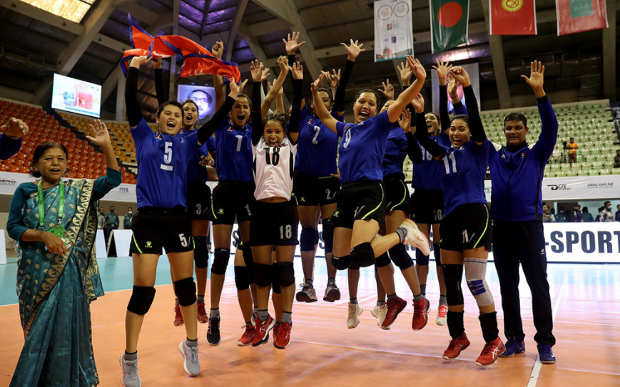 उज्वेकिस्तानलाई हराउँदै नेपालद्वारा सेन्ट्रल जोन भलिबलको उपाधि रक्षा