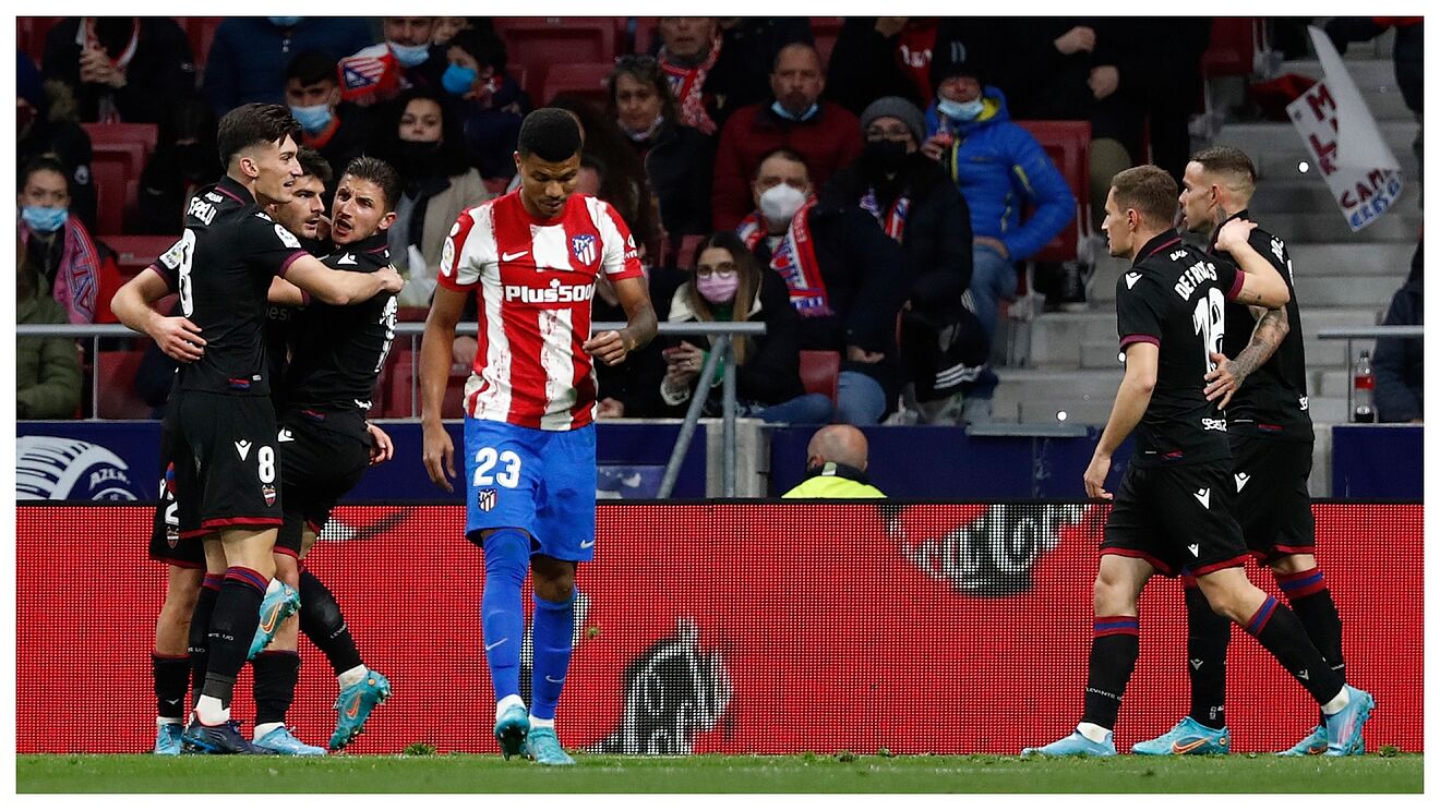 स्पेनिस ला लिगाः लेभान्टेसँग एट्लेटिको म्याड्रिड १–० ले स्तब्ध