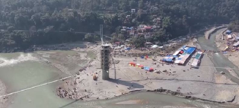 गुल्मी, पाल्पा र स्याङ्जा जोड्ने तीनमुखे झोलुङ्गे पुल निर्माणको काम अन्तिम चरणमा