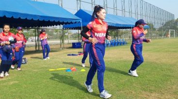 पहिलो महिला टी–२० क्रिकेटमा युगान्डासँग नेपाल १२ रनले पराजित
