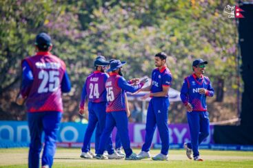 अपराजित नेपाल माल्दिभ्सविरुद्ध १३८ रनले विजयी