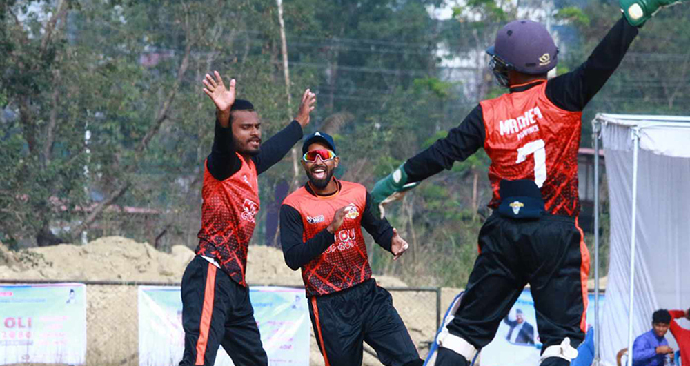 ओली कप टी–२० क्रिकेटमा एपीएफलाई हराउँदै मधेस फाइनलमा