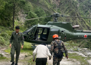 रसुवामा उडेको सेनाको हेलि चीन पुगेपछि