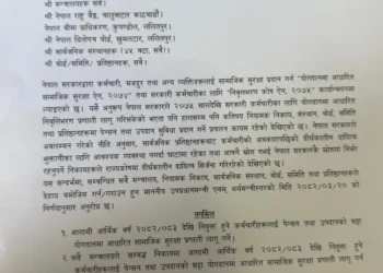 कर्मचारीको पेन्सन र उपदान चैट, अब सामाजिक सुरक्षा