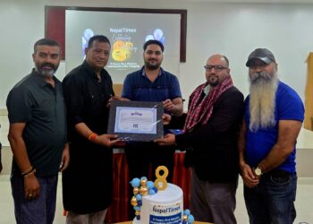 ‘नेपाल टाइम्स’को नवौं वार्षिक उत्सवमा सम्पादक नेपाललाई सम्मान