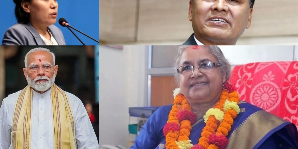 सुशीला प्रधानमन्त्री बन्दा मोदीदेखि कुलमानसम्म गद्गद्