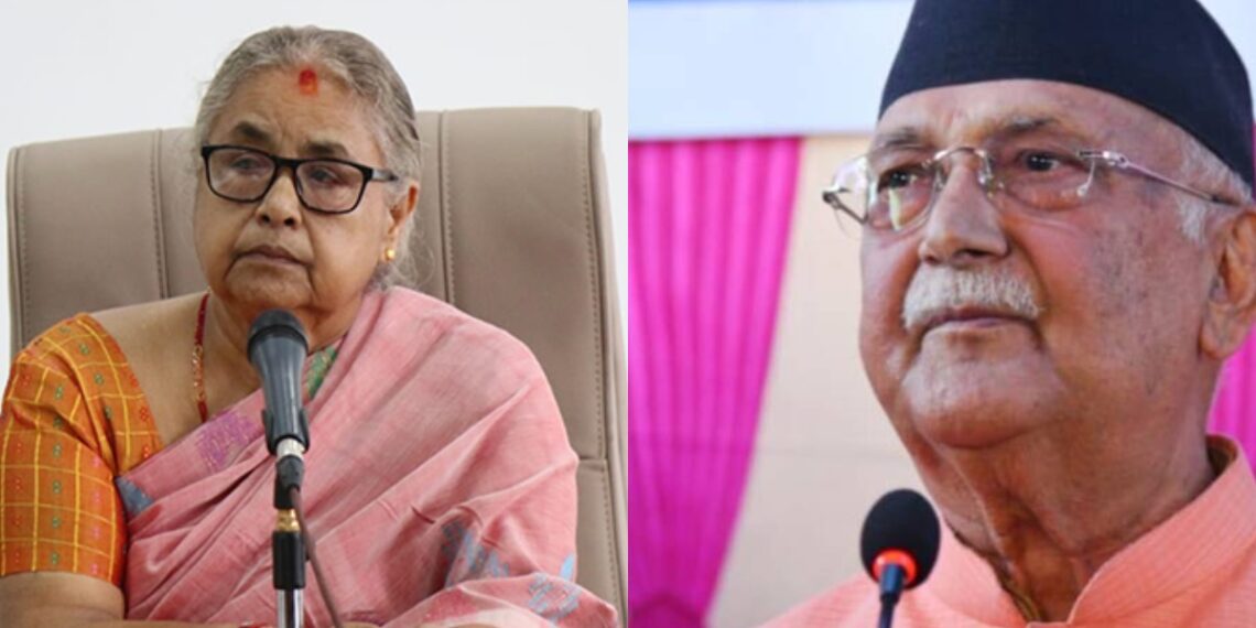 सुशीला भर्सेस ओली, सुशीला चुनाव गराउने ओली भाड्ने