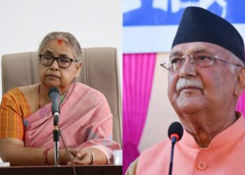 सुशीला भर्सेस ओली, सुशीला चुनाव गराउने ओली भाड्ने