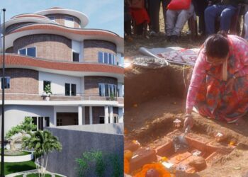 ‘ओली कुटी’ बन्न थाल्यो, राधिकाले गरिन् शिलान्यास