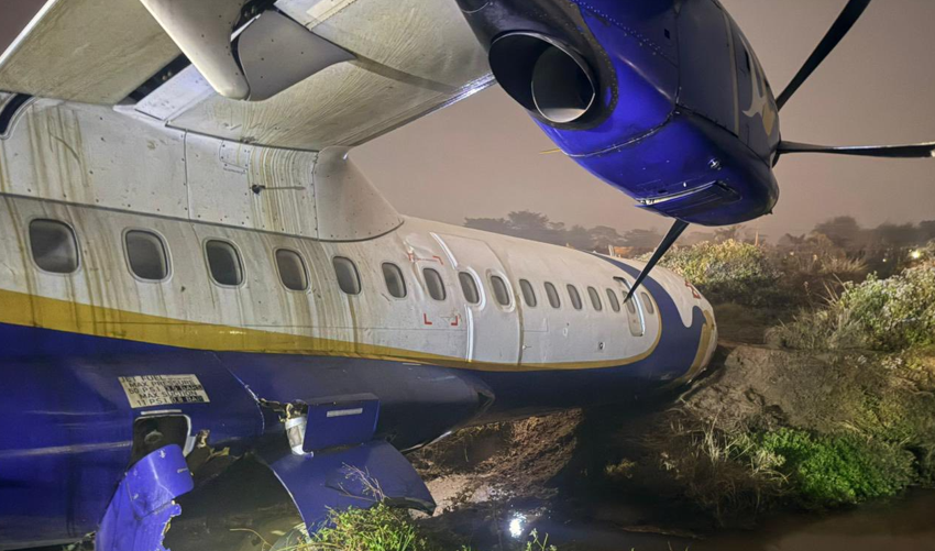 भद्रपुरमा बुद्ध एयरको भयानक दुर्घटना, रनवे सकिएको पत्तै पाएन