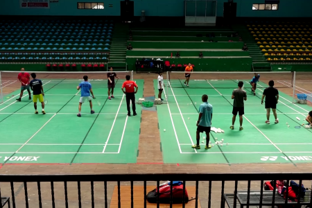 badminton practise