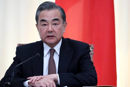 SOCHI, RUSSIA - MAY 13, 2019: China's Foreign Minister Wang Yi during a press conference following his meeting with Russia's Foreign Minister Sergei Lavrov at the Rus health resort. Anton Novoderezhkin/TASS

Ðîññèÿ. Ñî÷è. Ìèíèñòð èíîñòðàííûõ äåë Êèòàÿ Âàí È âî âðåìÿ ïðåññ-êîíôåðåíöèè ïî èòîãàì âñòðå÷è ñ ìèíèñòðîì èíîñòðàííûõ äåë ÐÔ Ñåðãååì Ëàâðîâûì â çàëå "Àòðèóì" ñàíàòîðèÿ "Ðóñü". Àíòîí Íîâîäåðåæêèí/ÒÀÑÑ
