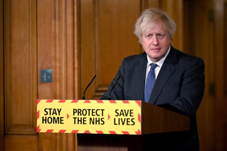 Britain's Prime Minister Boris Johnson speaks during a virtual press conference on the novel coronavirus COVID-19 pandemic, at 10 Downing Street in central London on January 22, 2021. - There is "some evidence" that the new strain of coronavirus identified in Britain is not only more transmissible but also more deadly, Prime Minister Boris Johnson said Friday. "It also now appears that there is some evidence that the new variant... may be associated with a higher degree of mortality," he said at a Downing Street press conference. (Photo by Leon Neal / POOL / AFP) (Photo by LEON NEAL/POOL/AFP via Getty Images)