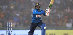 Sri Lanka batsman Asela Gunaratne plays a shot during the second One Day International (ODI) cricket match between India and Sri Lanka at The Punjab Cricket Association Stadium in Mohali on December 13, 2017. / AFP PHOTO / SAJJAD HUSSAIN / ----IMAGE RESTRICTED TO EDITORIAL USE - STRICTLY NO COMMERCIAL USE----- / GETTYOUT