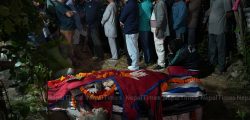 Bipin Joshi Death body arrived . Photo: Prakash Chandra Timilsena/ Nepal Photo Library