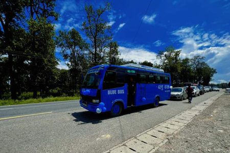 Blue-bus-Rabi-lamichane