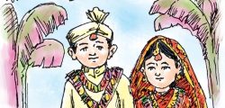 Child marriage. Illustration: Ratna Sagar Shrestha