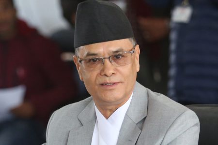 Cholendra Shumsher Rana, proposed chief justice of Supreme Court brief about himself to Parliamentary Hearing Special Committee (PHSC) meeting during the parliamentary hearing at Singhadurbar in Kathmandu on Sunday, December 30, 2018.
Photo: Dipesh Shrestha/Nagarik/Republica
