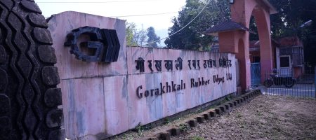 Gorakhkaali tyre factory at Gorkha. Photo: Prakash Chandra Timi8lsena/ Nepal Photo Library
