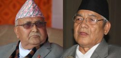 kp oli and bamdev gautam