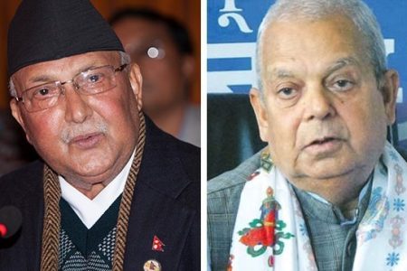 KP-oli-And-Mahantha-Thakur