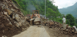 Landslide-in-Road