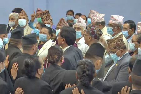 Lumbini-prov-uml-protest