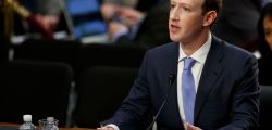 (180410) -- WASHINGTON, April 10, 2018 (Xinhua) -- Facebook CEO Mark Zuckerberg testifies at a joint hearing of the Senate Judiciary and Commerce committees on Capitol Hill in Washington D.C., United States, on April 10, 2018. Facebook CEO Mark Zuckerberg told Congress in written testimony on Monday that he is "responsible for" not preventing the social media platform from being used for harm, including fake news, foreign interference in elections and hate speech. (Xinhua/Ting Shen)