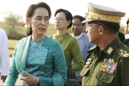 Myanmar-Aung-San-Suu-Kyi-Min-Aung-Hlaing-AFP-e1569824356553